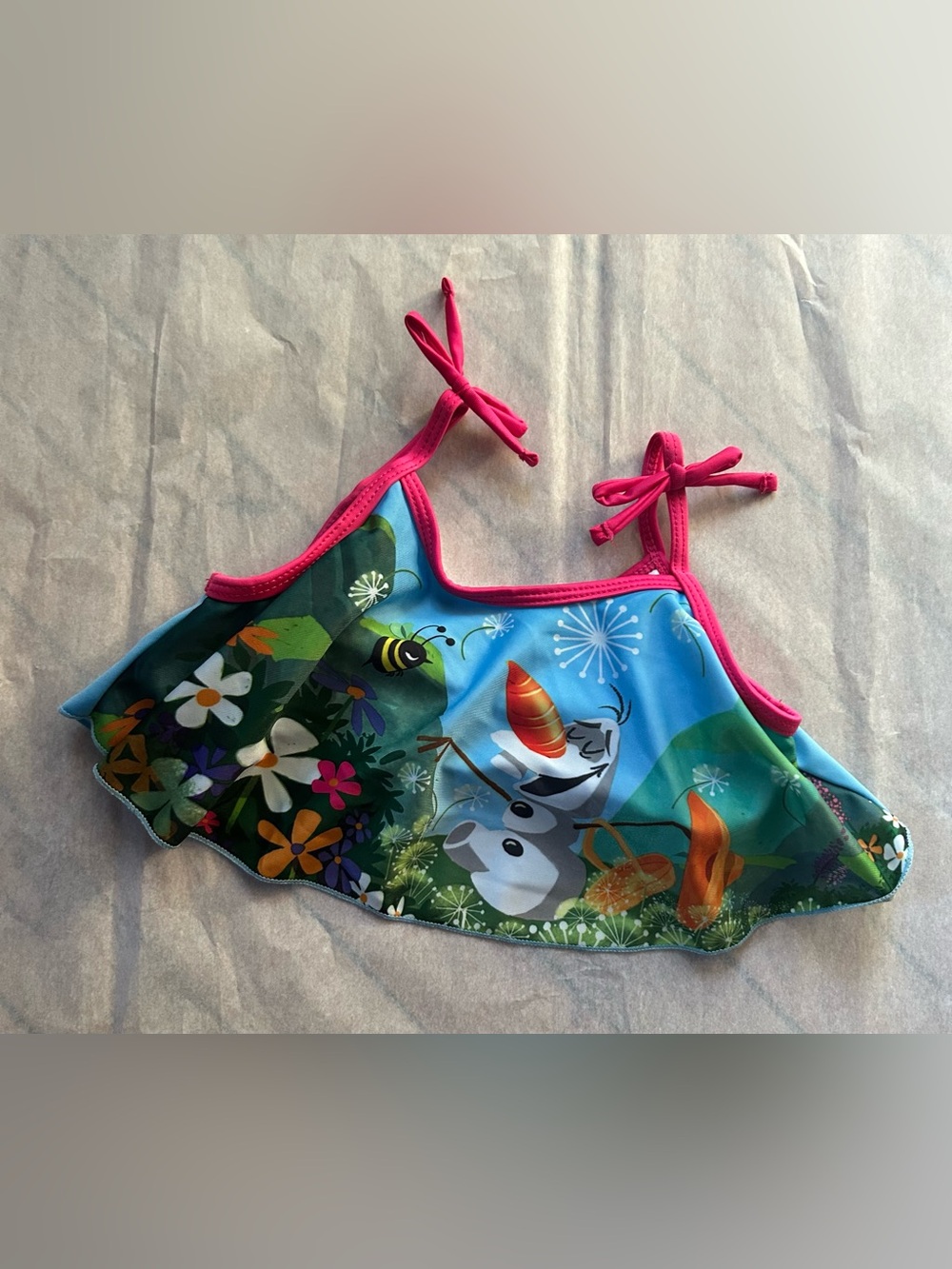 Disney Frozen Bikini Top Olaf in Summer Size 4